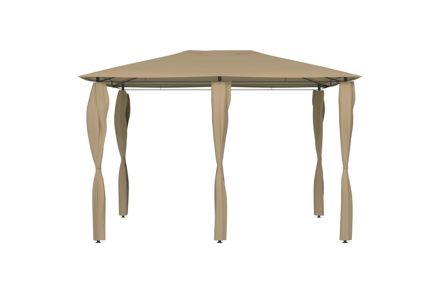 vidaXL 313612 Gazebo With Post Covers 3x4x2.6 M Taupe 160 G/m²