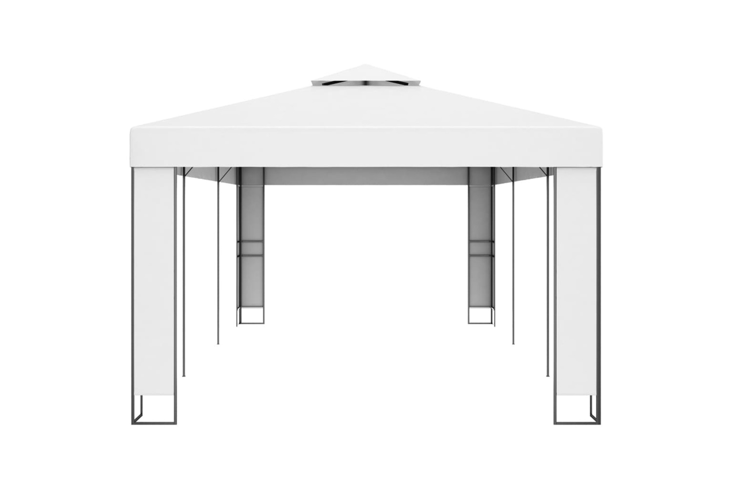 vidaXL 47951 Gazebo With Double Roof 3x6 M White
