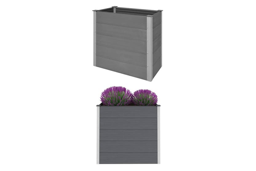 Vidaxl 43604 Garden Raised Bed Wpc 100x50x91 Cm Grey