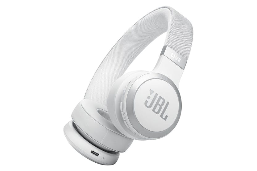 JBL Live 670NC On-Ear Wireless Noise Cancelling Headphone | White
