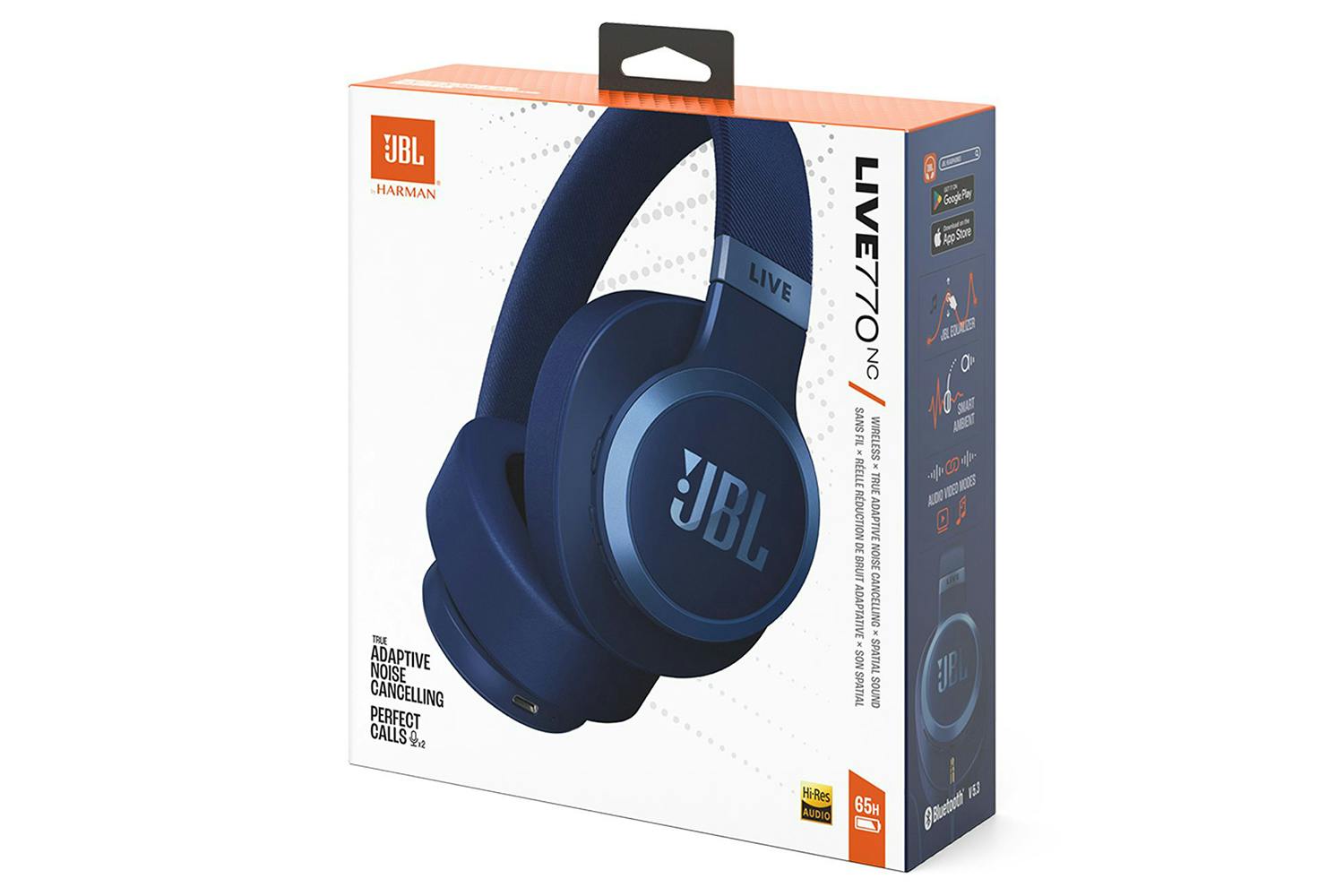 JBL Live 770NC Over-Ear Wireless Noise Cancelling Headphone | Blue