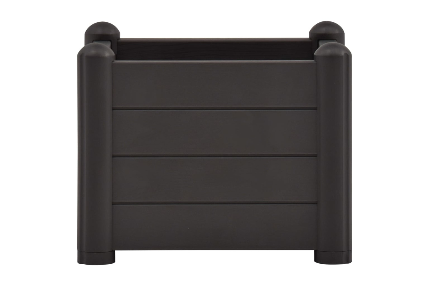 vidaXL 313973 Garden Raised Bed Pp Anthracite 43x43x35cm