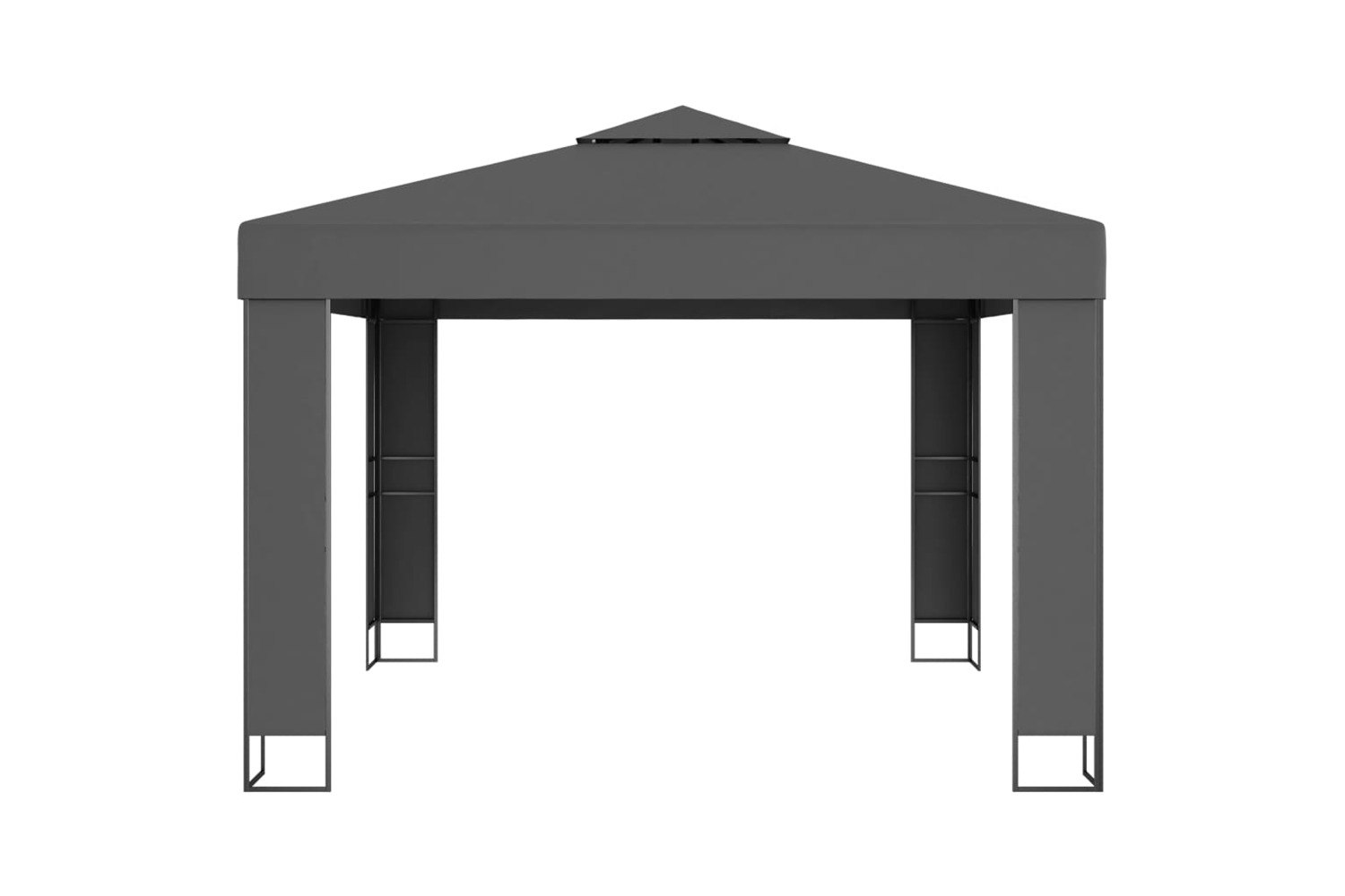 vidaXL 47952 Gazebo With Double Roof 3x3 M Anthracite