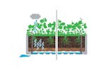 Vidaxl 313960 Garden Raised Bed With Self Watering System Mocha 100x43x33 Cm