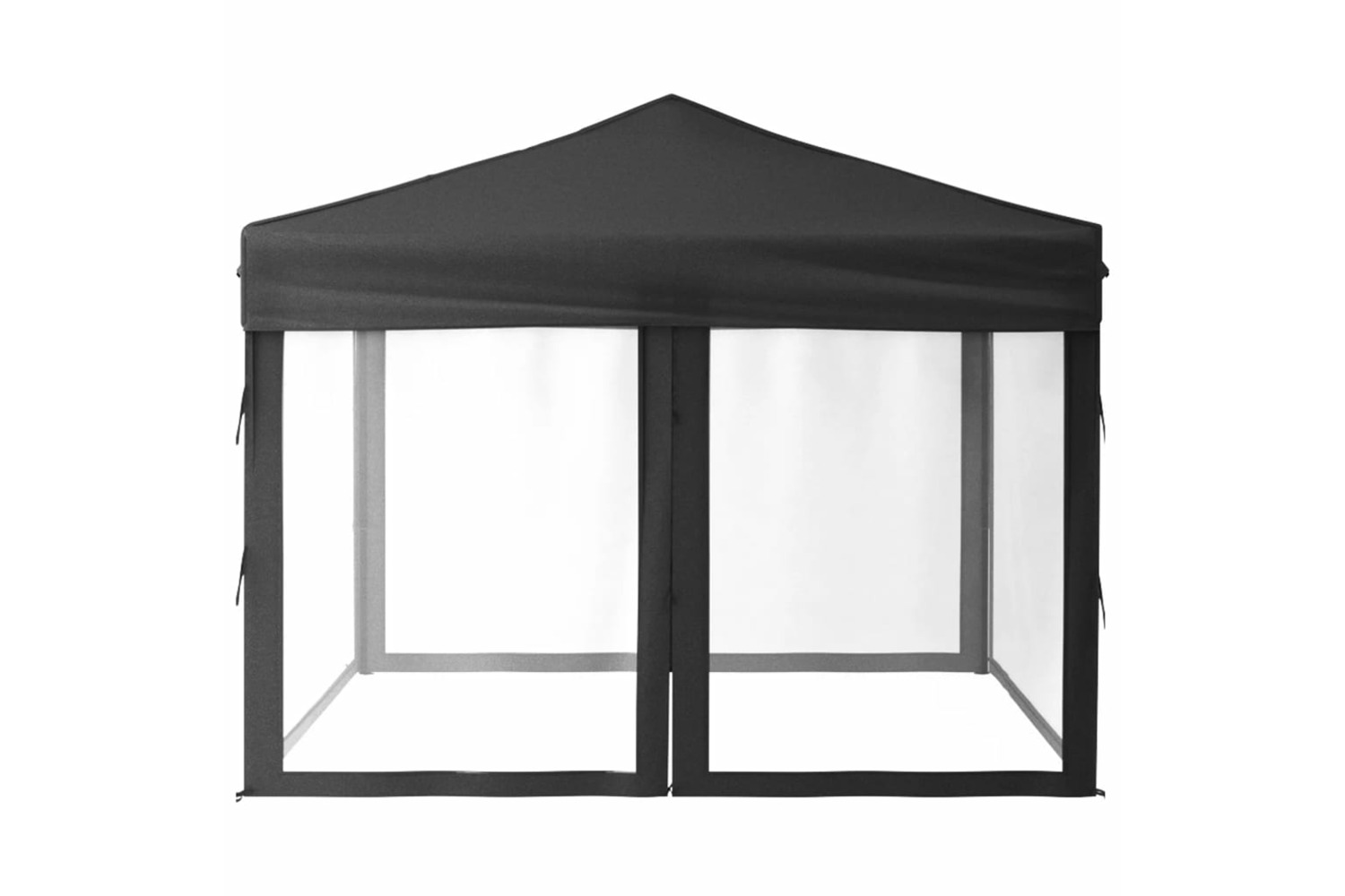 vidaXL 93530 Folding Party Tent With Sidewalls Anthracite 3x3 M