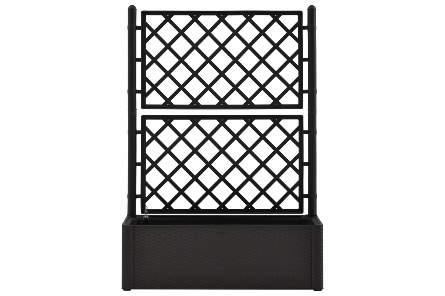 vidaXL 313969 Garden Raised Bed With Trellis And Self Watering System Anthracite