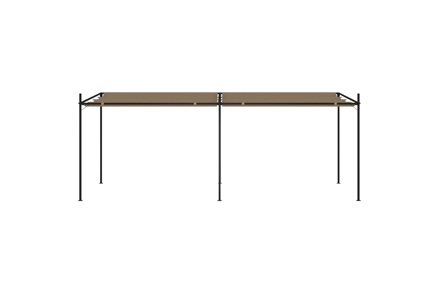 vidaXL 313633 Gazebo With Retractable Roof 600x300x233cm Taupe