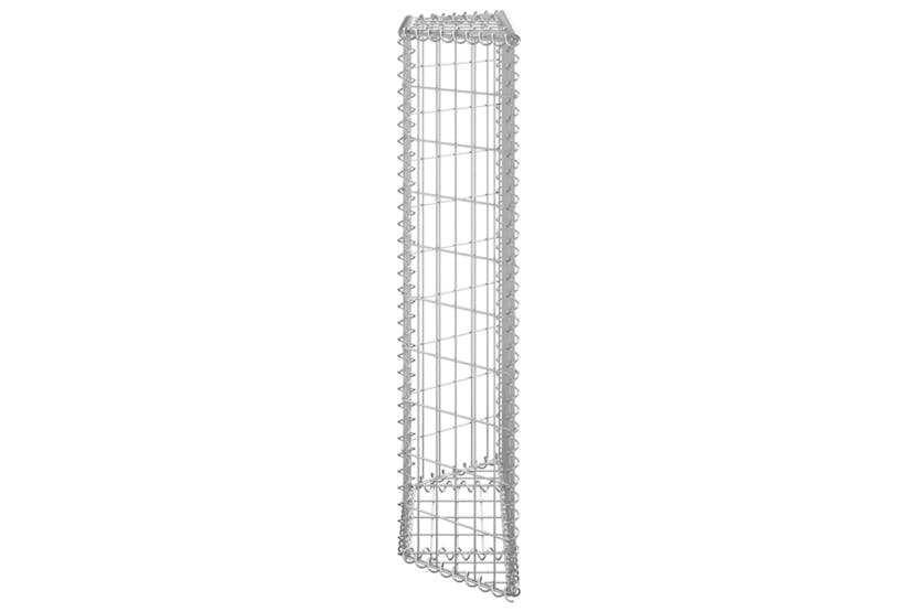 Vidaxl 145652 Trapezium Gabion Raised Bed Galvanised Steel 80x20x100 Cm