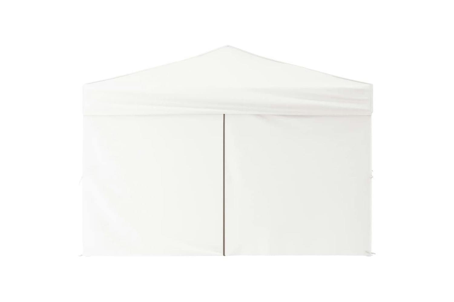 Vidaxl 93524 Folding Party Tent With Sidewalls White 3x3 M