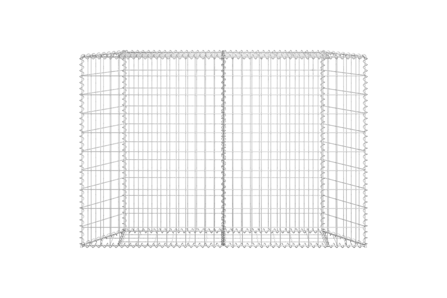 vidaXL 145654 Trapezium Gabion Raised Bed Galvanised Steel 150x20x100cm