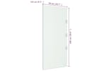 Vidaxl 151461 Side Panel For Door Canopy Transparent 50x100 Cm Tempered Glass