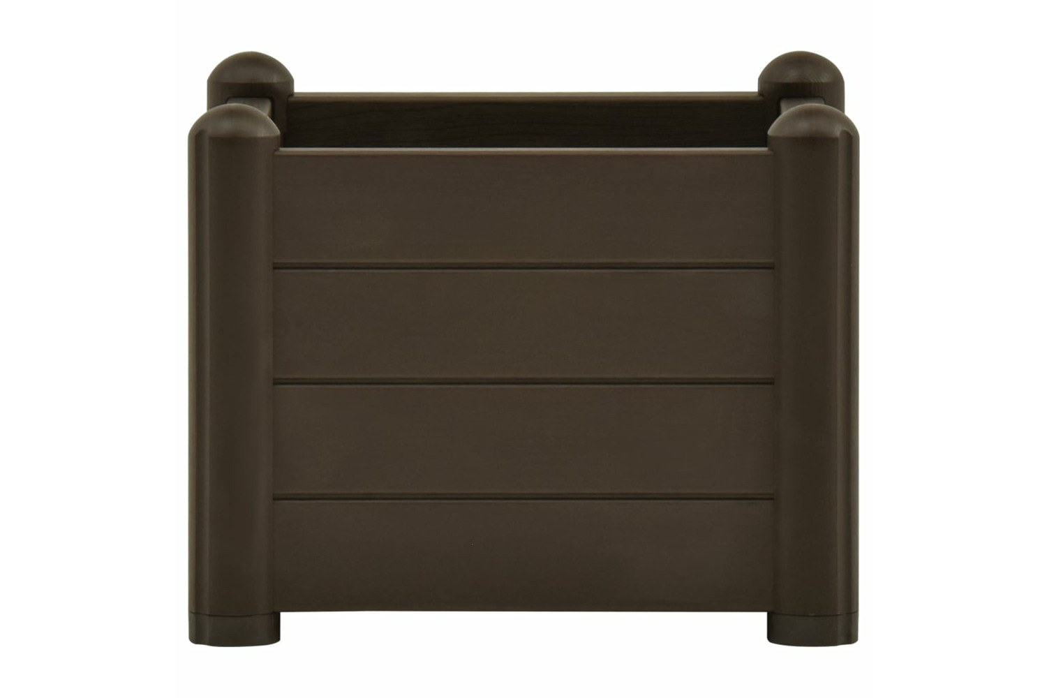 vidaXL 313972 Garden Raised Bed Pp Mocha 43x43x35cm
