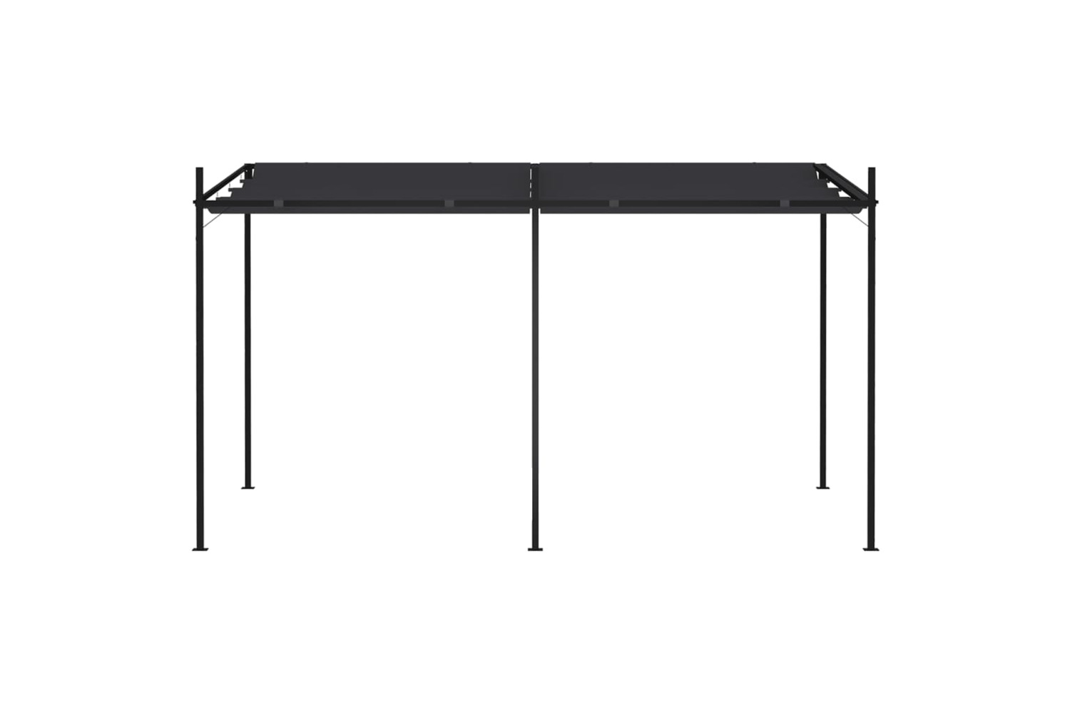 vidaXL 313631 Gazebo With Retractable Roof 400x300x233cm Anthracite