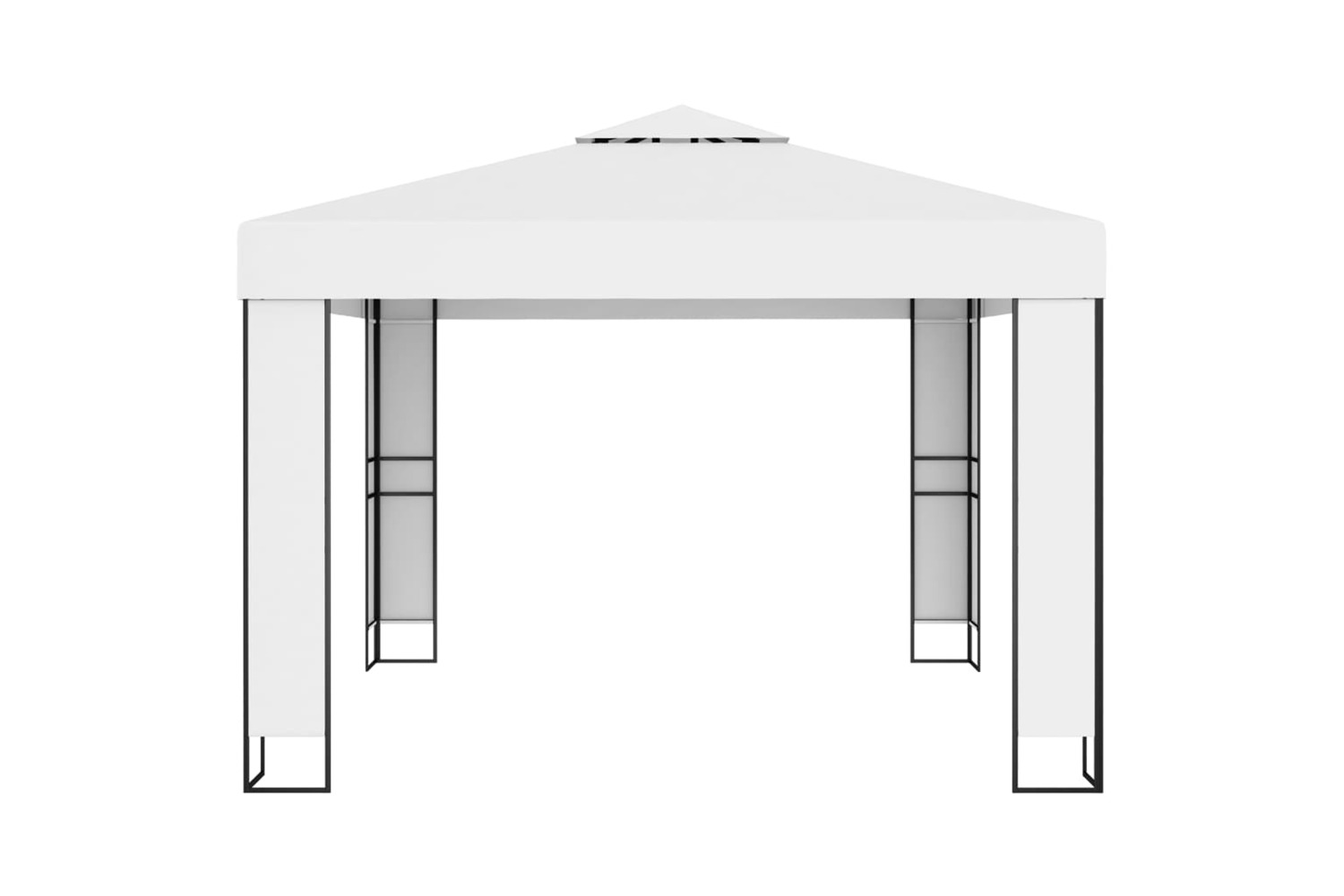vidaXL 47950 Gazebo With Double Roof 3x3 M White