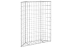 Vidaxl 145652 Trapezium Gabion Raised Bed Galvanised Steel 80x20x100 Cm