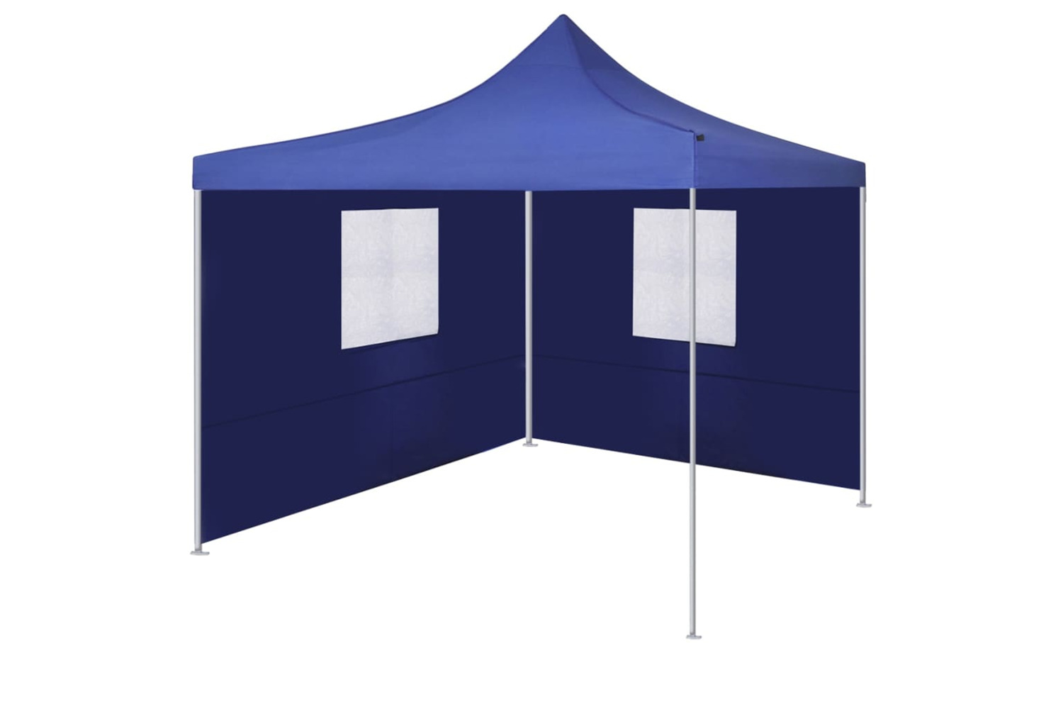 vidaXL Foldable Tent With 2 Walls 3x3 M Blue