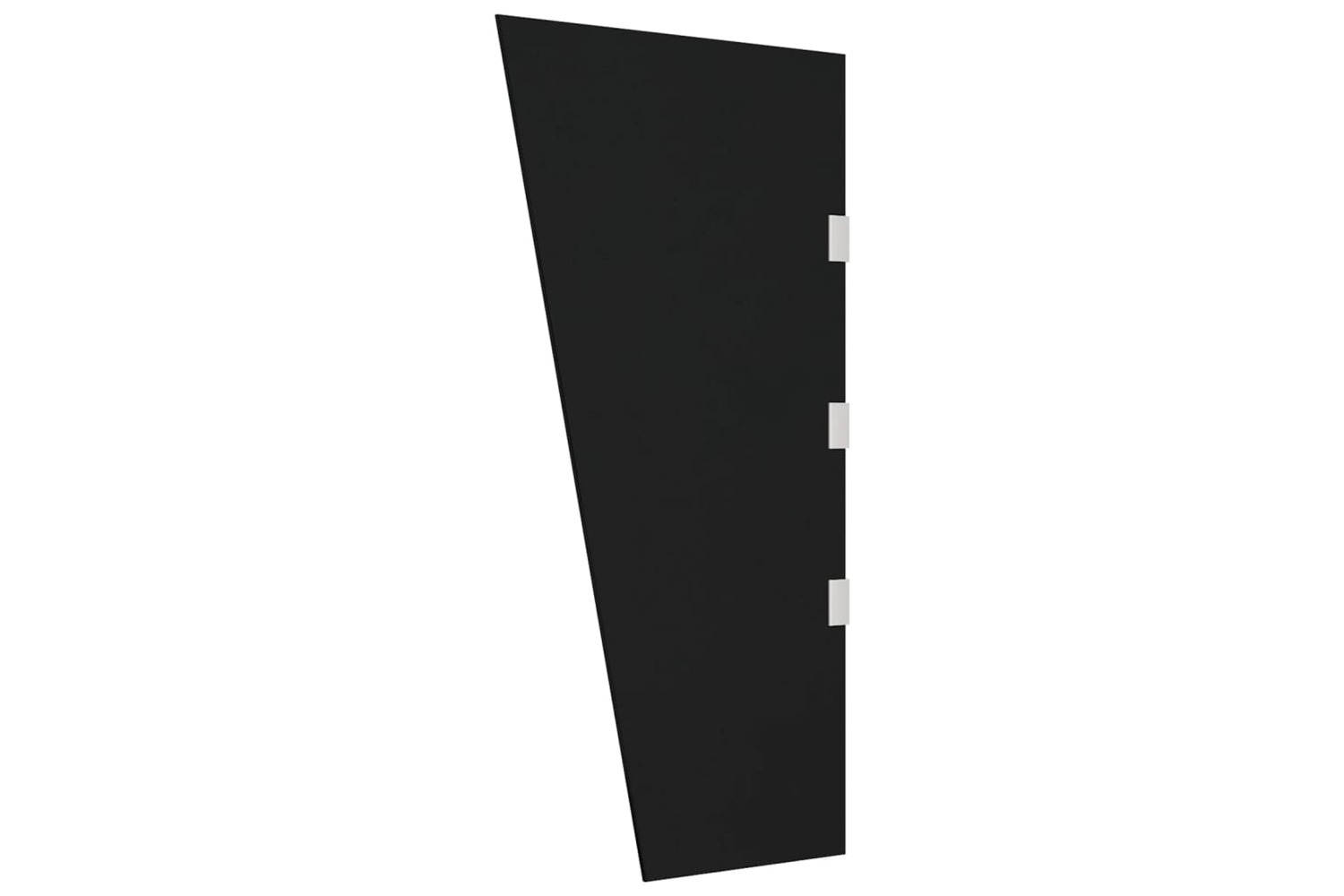 vidaXL 151464 Side Panel For Door Canopy Black 50x100cm Tempered Glass