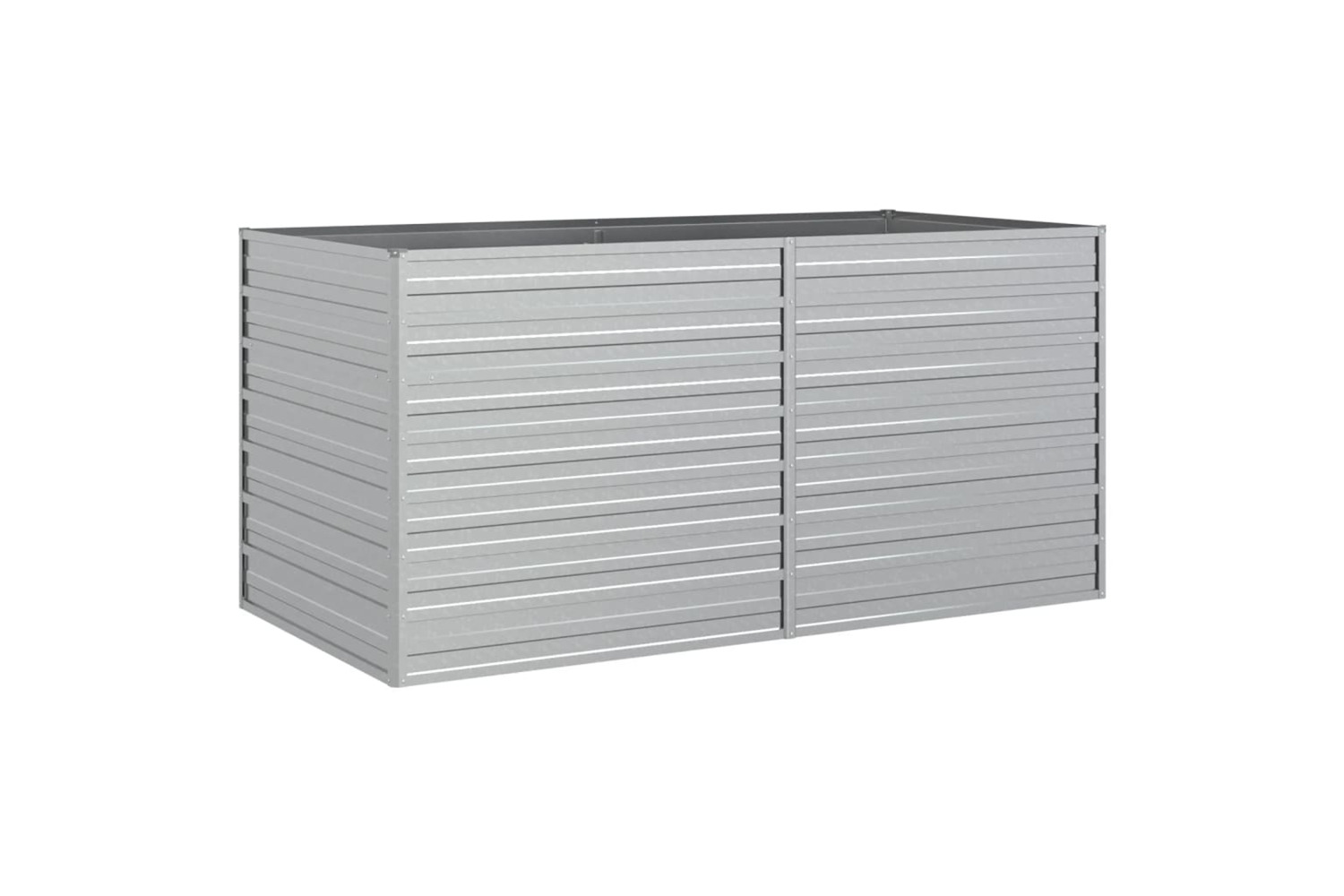 Vidaxl Garden Raised Bed 160x80x77 Cm Galvanized Steel Silver