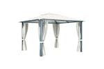 Vidaxl 48042 Gazebo With Curtain 300x300 Cm Cream Aluminium