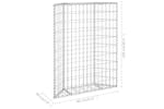 Vidaxl 145652 Trapezium Gabion Raised Bed Galvanised Steel 80x20x100 Cm