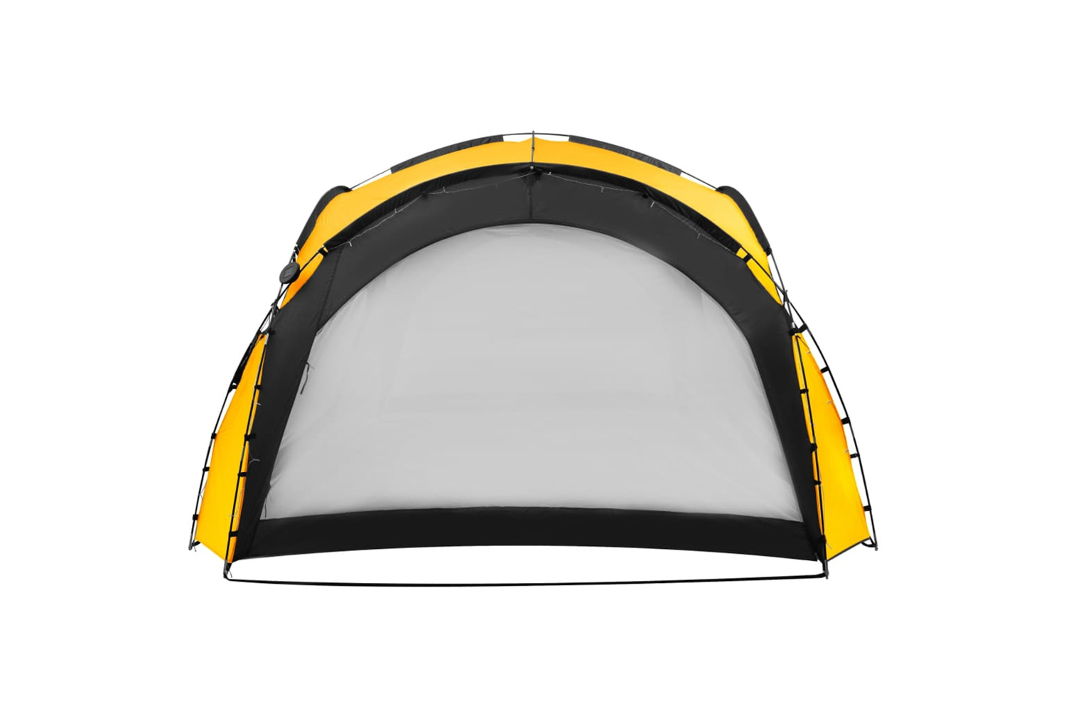 vidaXL 92238 Party Tent With Led And 4 Sidewalls 3.6x3.6x2.3 M Yellow