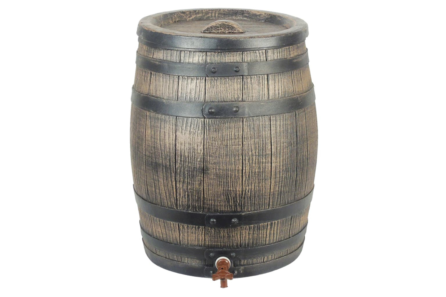 Nature 428533 Rain Butt With Wood Look 120l 50.5x66 Cm Brown
