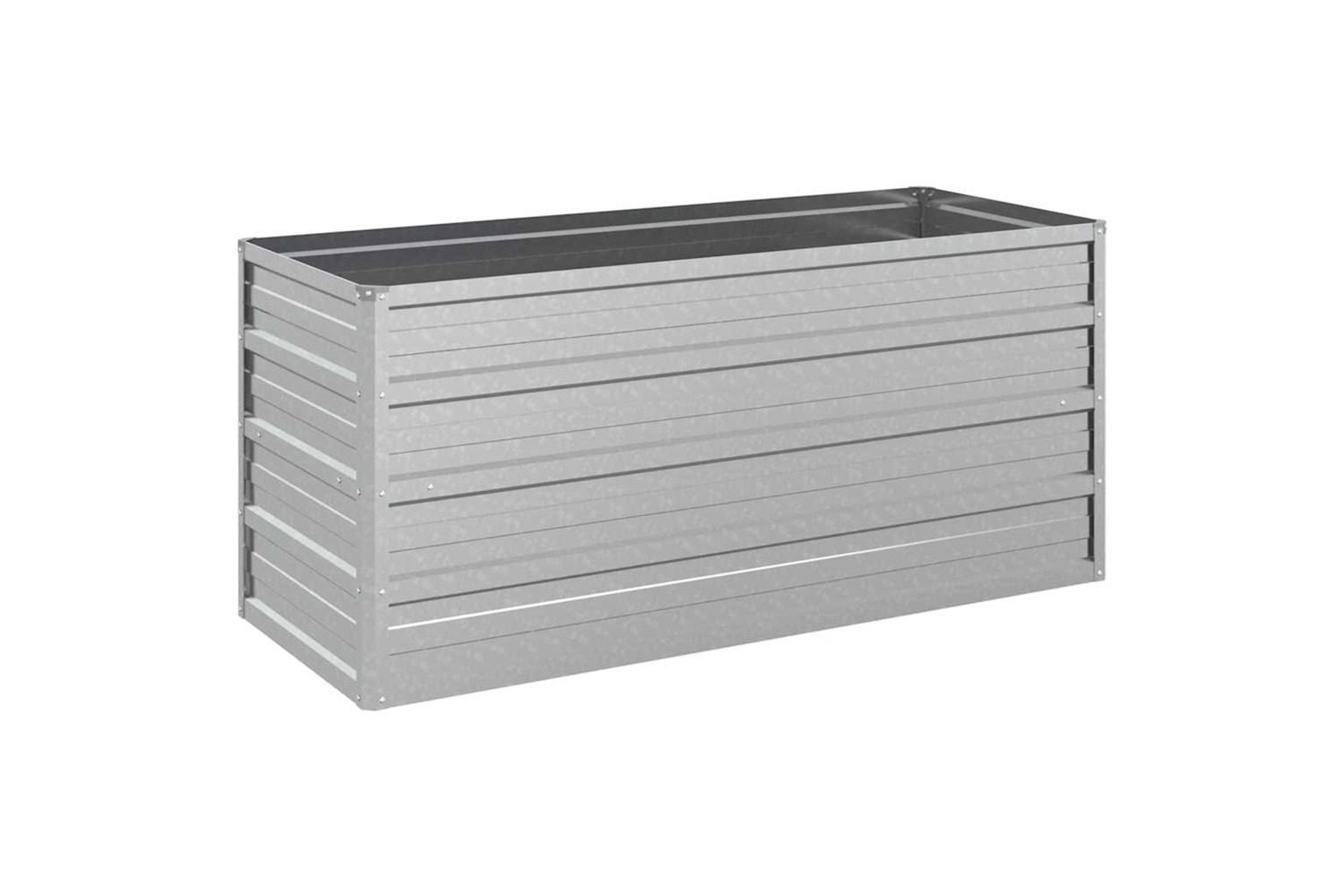 Vidaxl Garden Raised Bed 100x40x45 Cm Galvanized Steel Silver