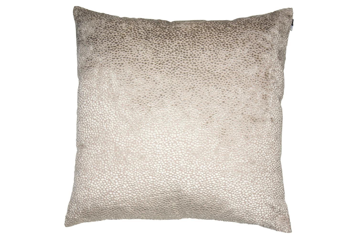 Cut Velvet Dots in Cushion | Taupe | 56 x 56 cm
