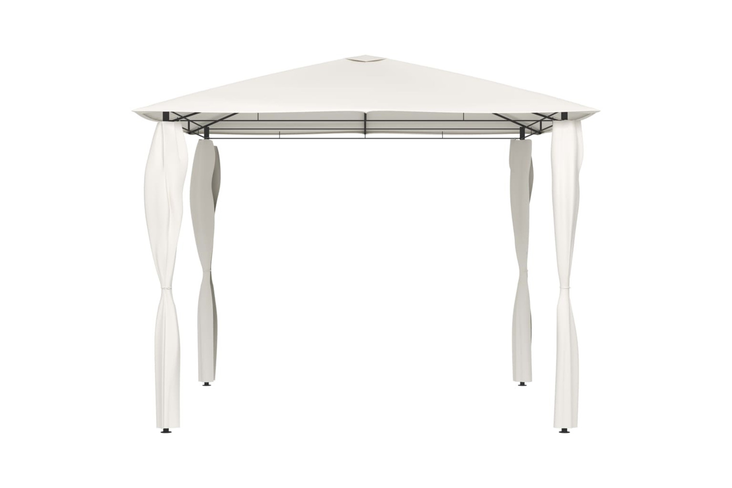 vidaXL 313605 Gazebo With Post Covers 3x3x2.6 M Cream 160 G/m²