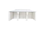 Vidaxl 310073 Gazebo With Curtains 600x298x270 Cm White 180g/mâ²