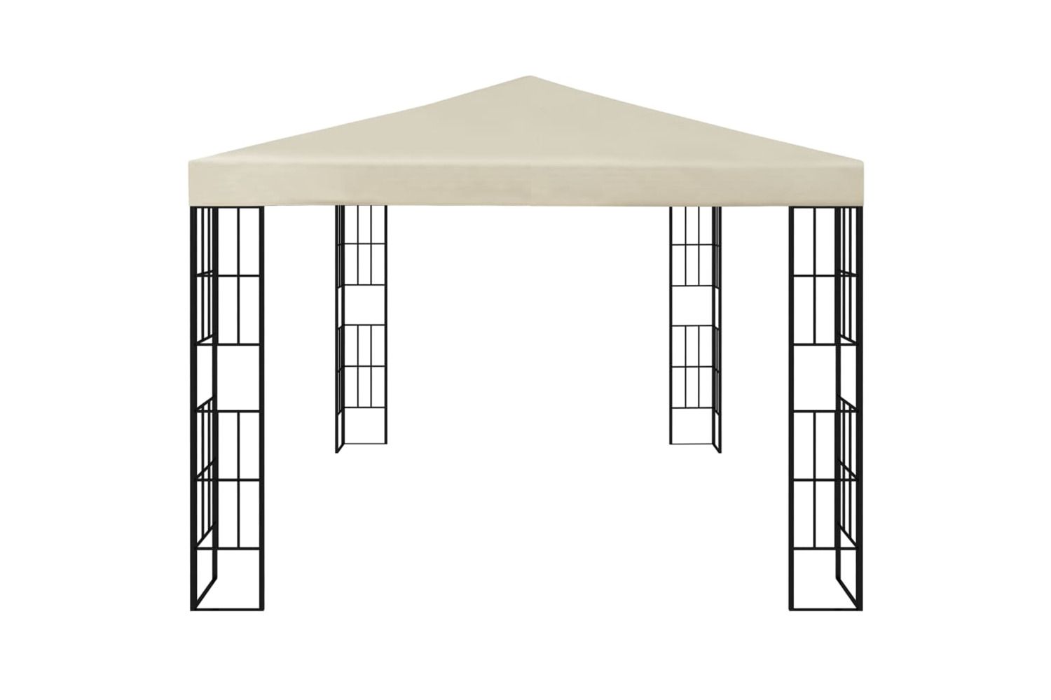 vidaXL 3070321 Gazebo With Led String Lights 3x4 M Cream