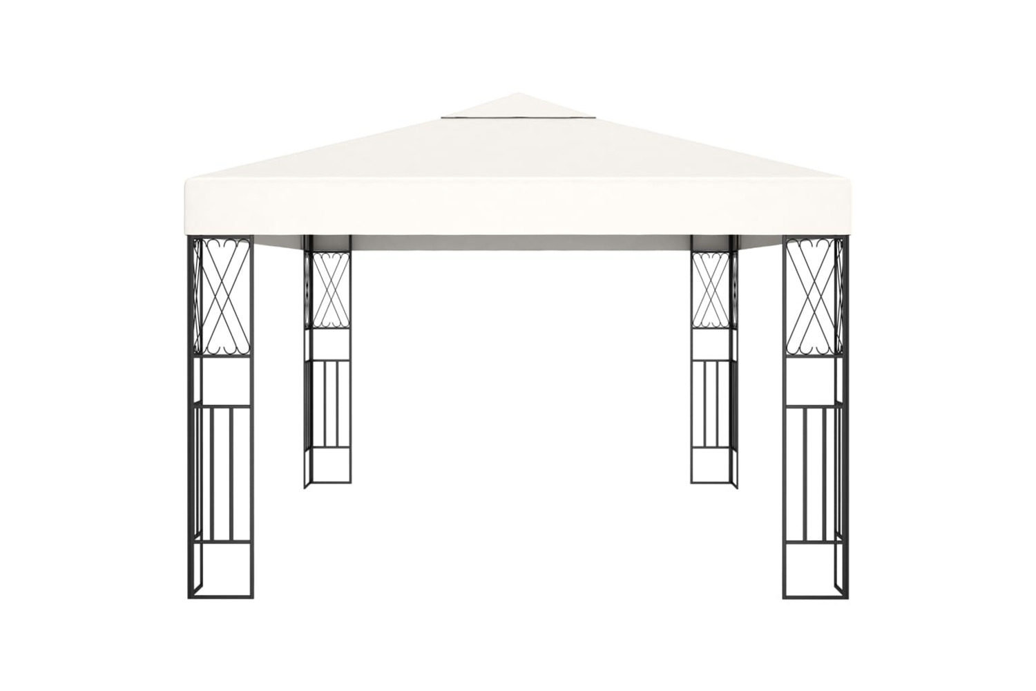 vidaXL 3070328 Gazebo With Led String Lights 3x4 M Cream Fabric