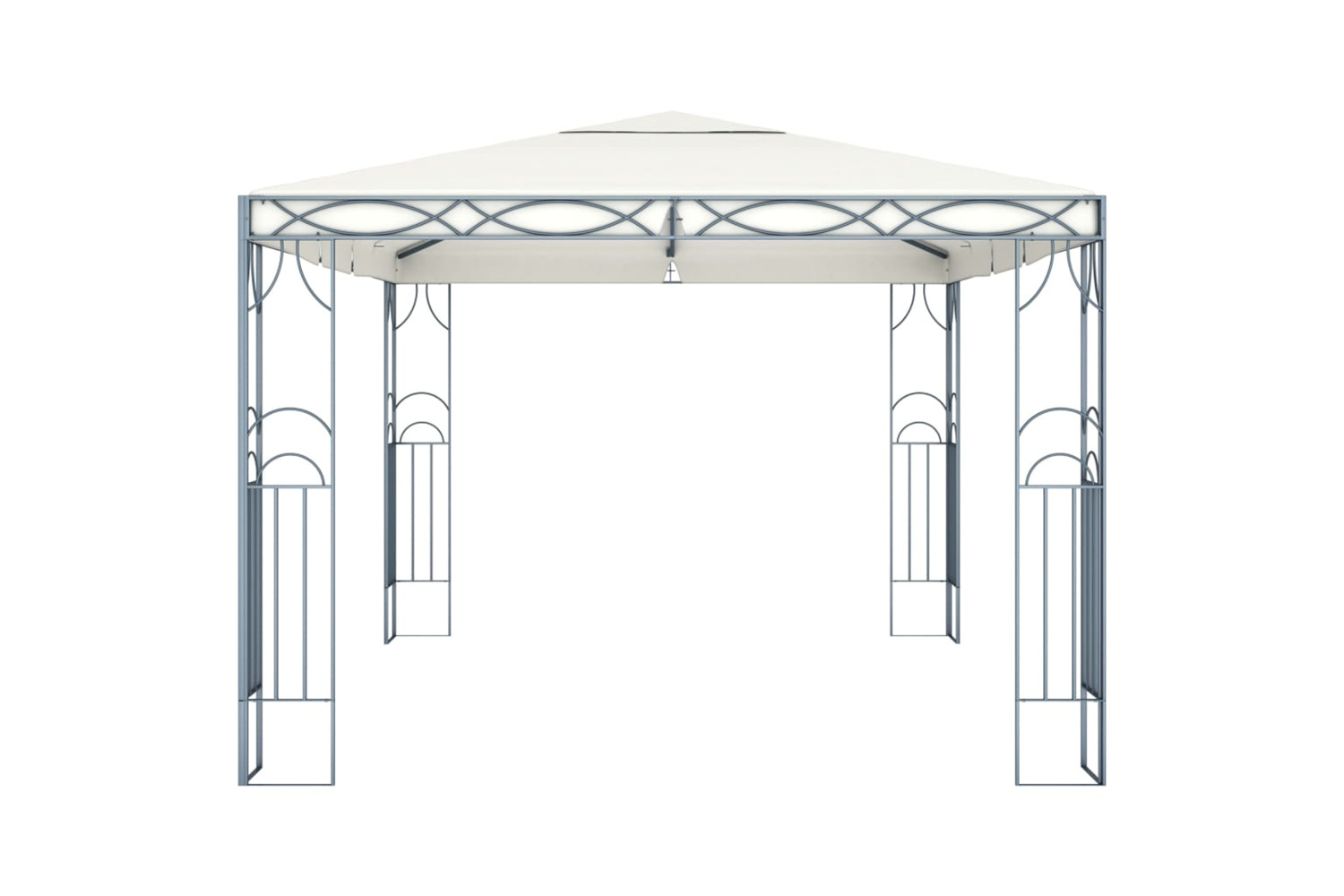vidaXL 3070340 Gazebo With Led String Lights 400x300cm Cream