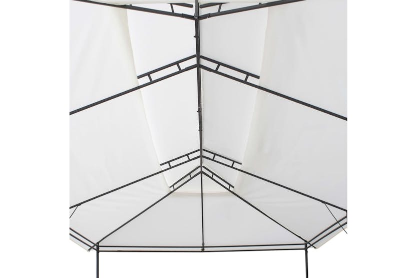 Vidaxl 310073 Gazebo With Curtains 600x298x270 Cm White 180g/mâ²