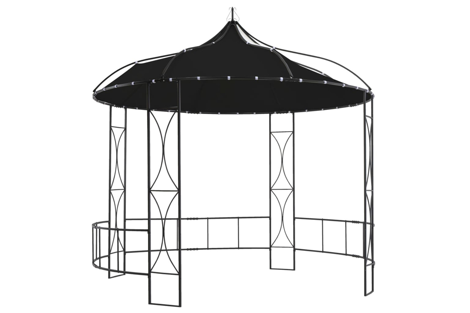 vidaXL 310031 Gazebo 300x290cm Anthracite Round