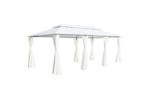 Vidaxl 310073 Gazebo With Curtains 600x298x270 Cm White 180g/mâ²