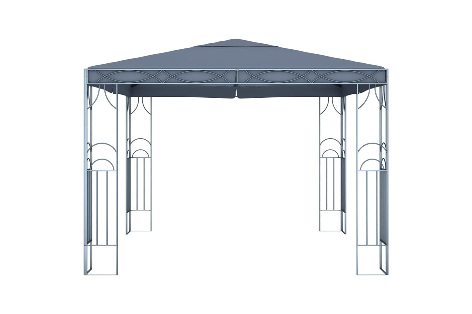 vidaXL 3070339 Gazebo With Led String Lights 300x300cm Anthracite