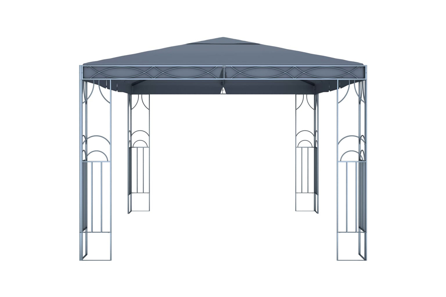 vidaXL 3070341 Gazebo With Led String Lights 400x300cm Anthracite