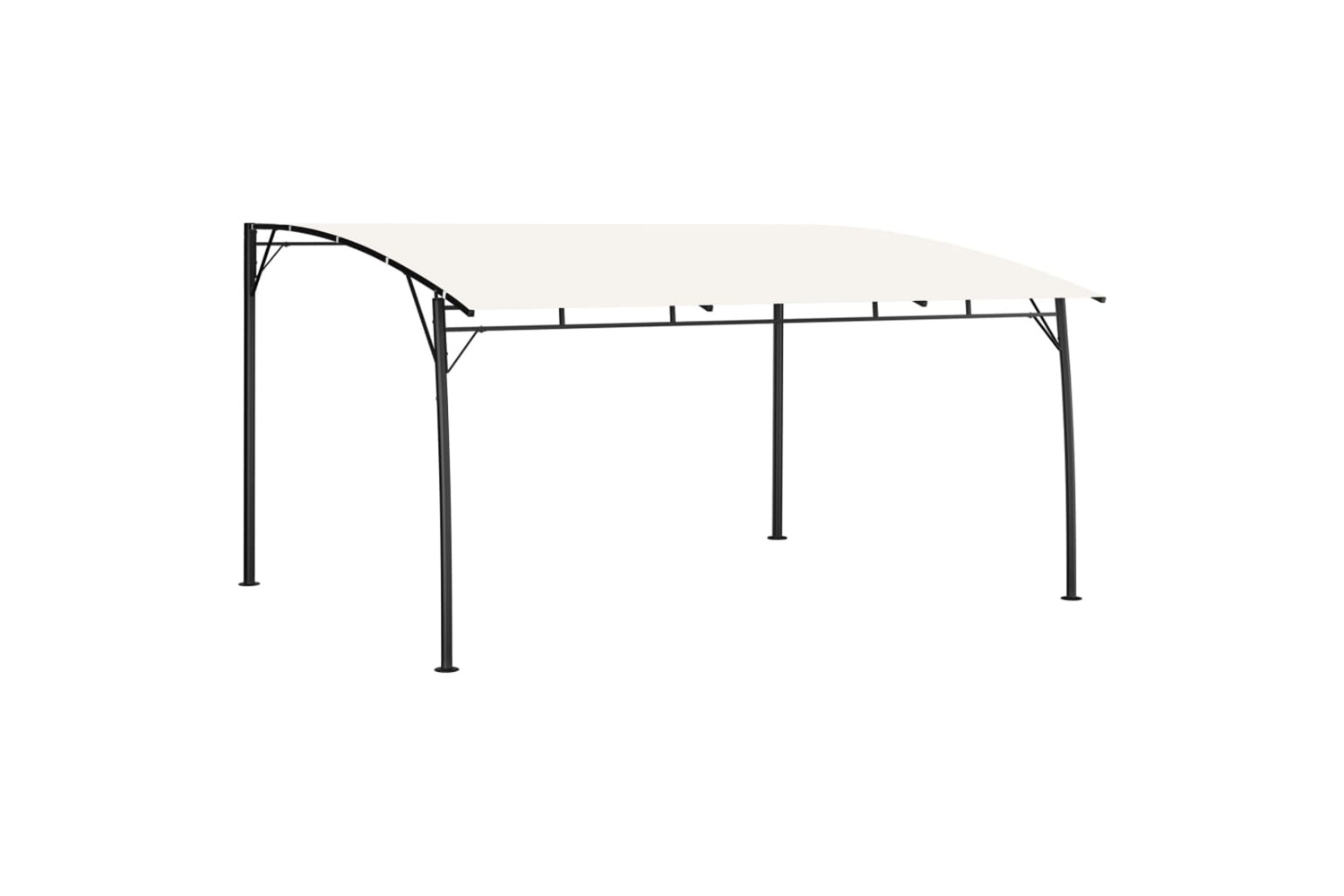 vidaXL 47976 Garden Sunshade Awning 4x3x2.55 M Cream