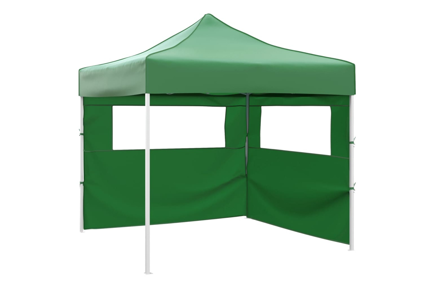vidaXL Foldable Tent With 2 Walls 3x3 M Green