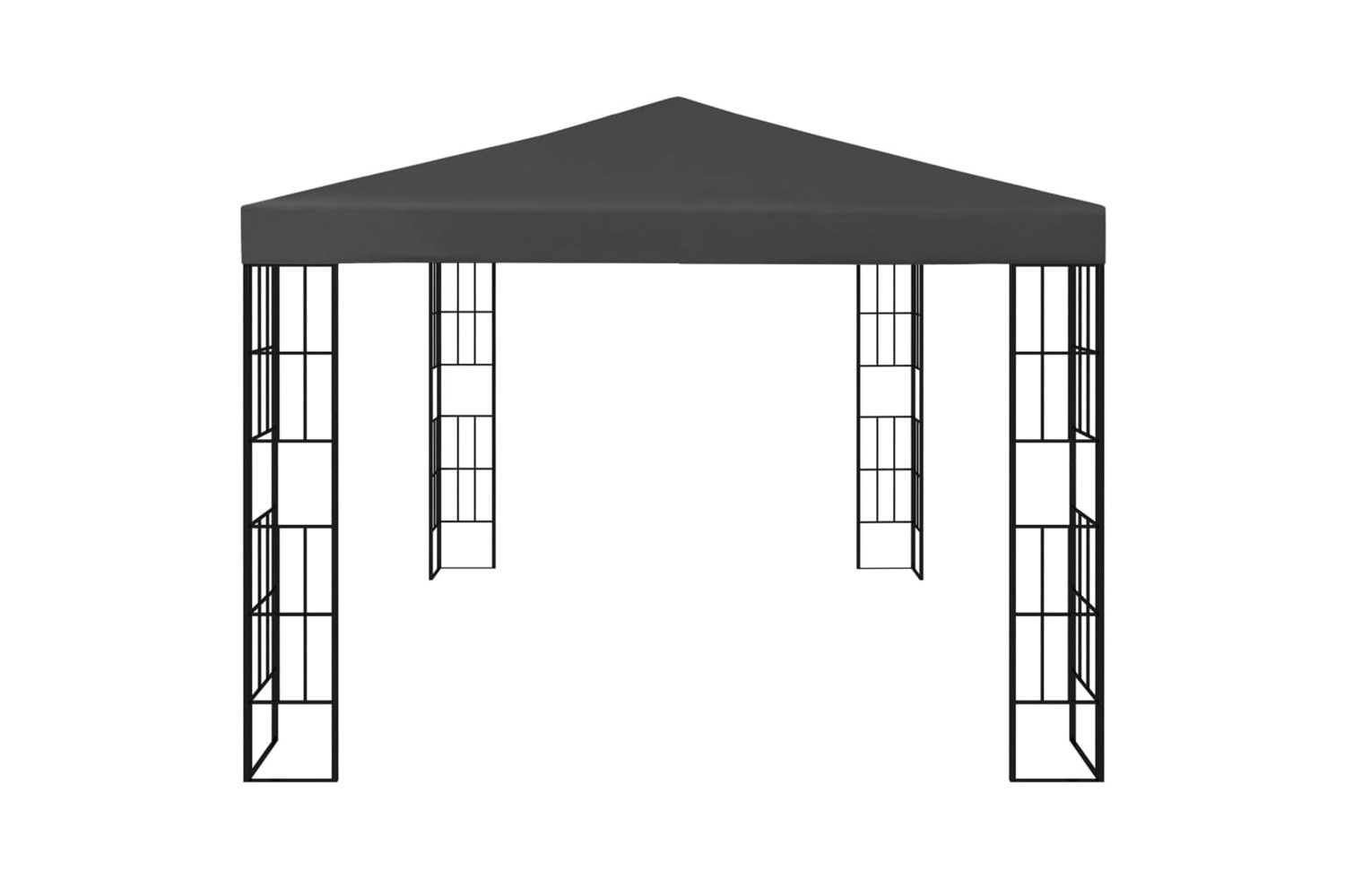 vidaXL 3070323 Gazebo With Led String Lights 3x4 M Anthracite