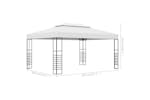 Vidaxl 47956 Garden Gazebo Powder-coated Steel 4x3x2.7 M White