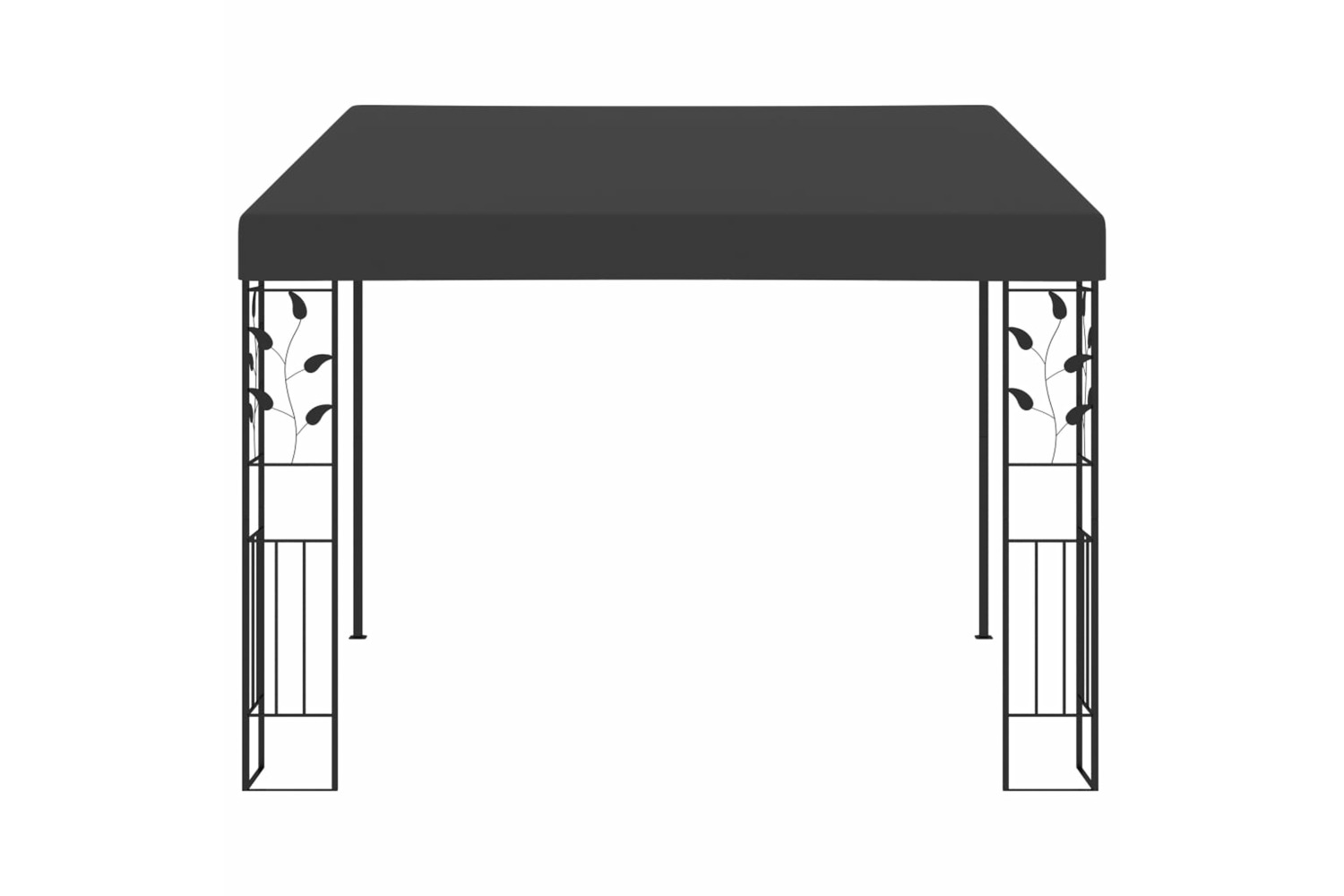 vidaXL 48000 Wall-mounted Gazebo 3x3x2.5 M Anthracite