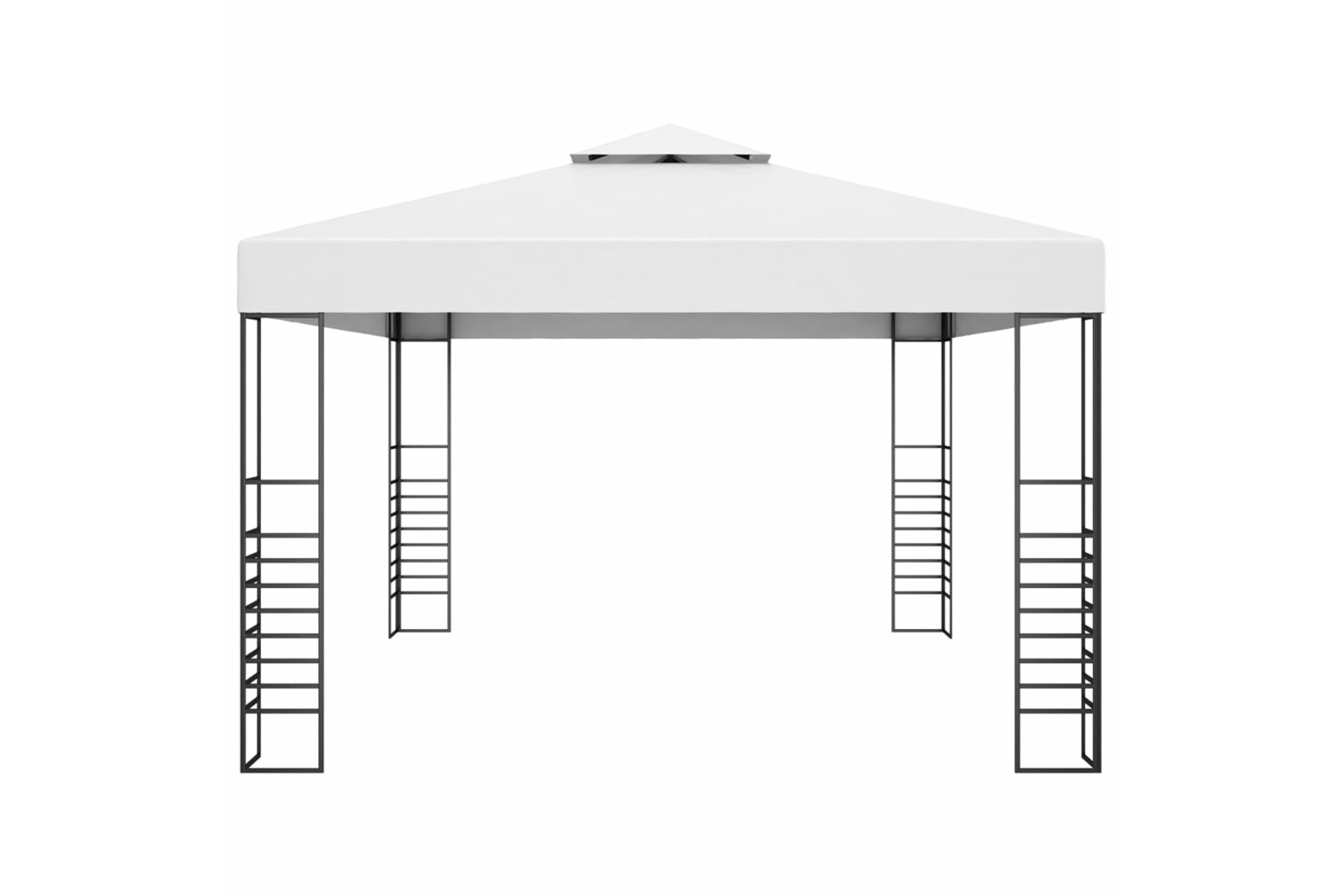 vidaXL 47956 Garden Gazebo Powder-coated Steel 4x3x2.7 M White