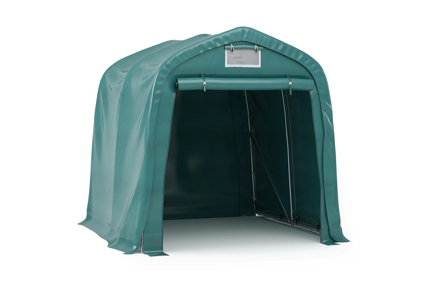 vidaXL 3056431 Garage Tent Pvc 2.4x2.4 M Green