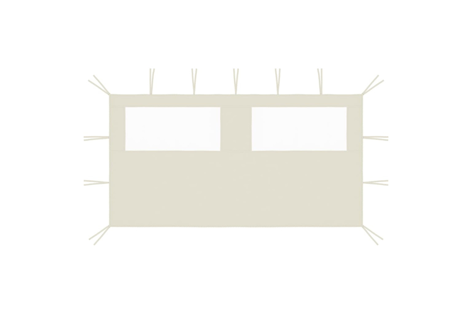vidaXL 3070421 Gazebo Sidewall With Windows 4x2 M Cream