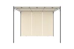 Vidaxl 47993 Garden Gazebo With Side Curtain 3x3x2.25m Cream