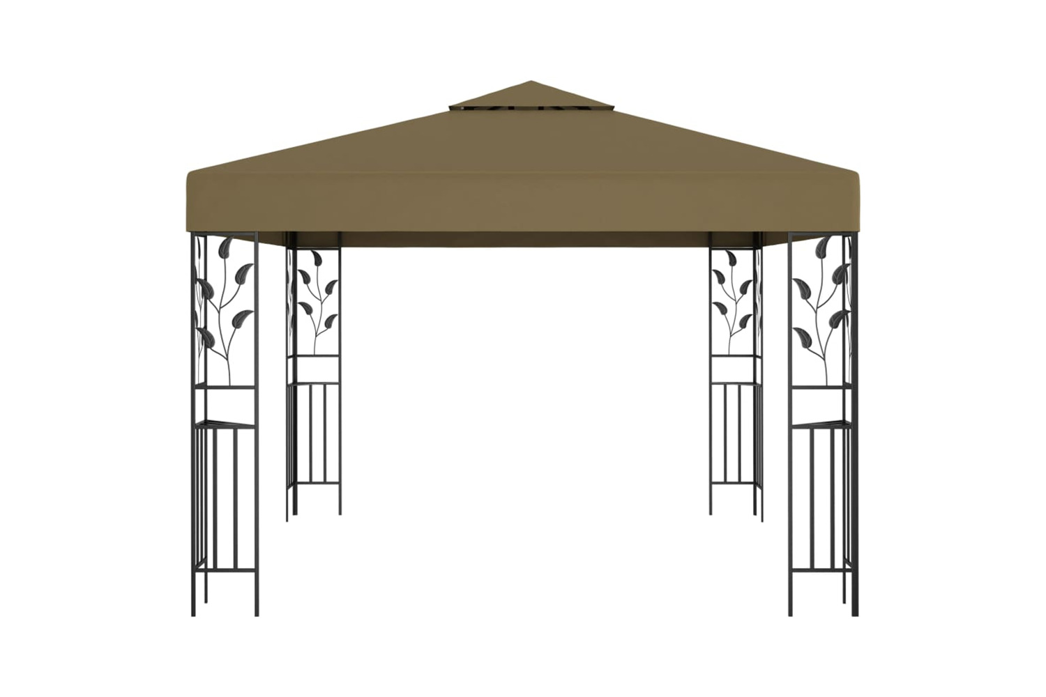 vidaXL 312243 Gazebo 3x3 M Taupe 180 G/m²