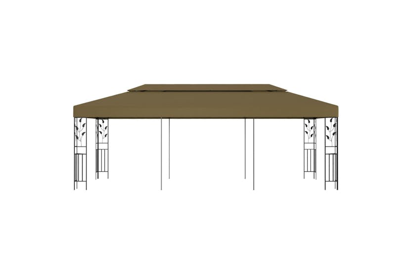 Vidaxl 312245 Gazebo 6x3 M Taupe 180 G/mâ²