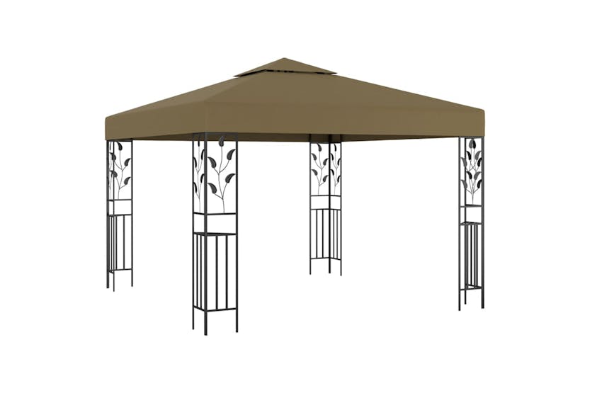 Vidaxl 312243 Gazebo 3x3 M Taupe 180 G/mâ²